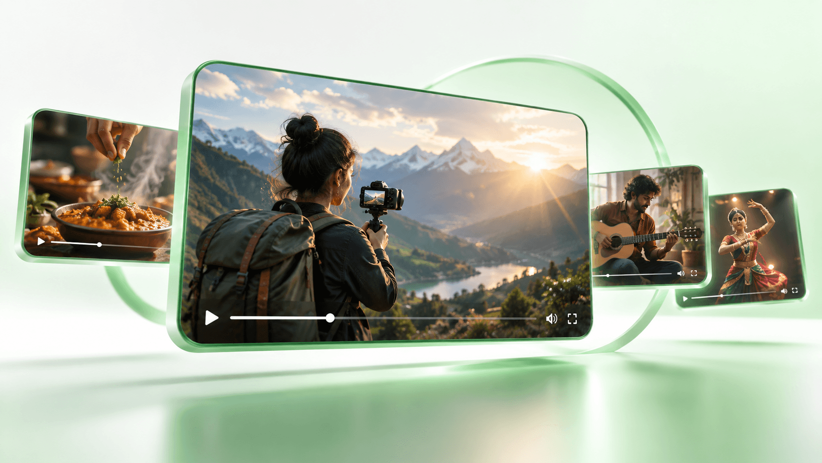 Landscape video experience on MeTubez